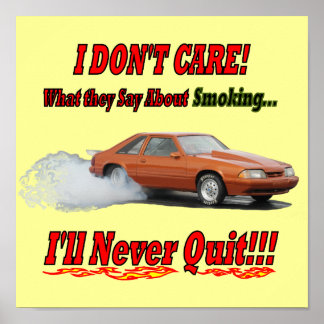 Poster with "I don't care what they say..."