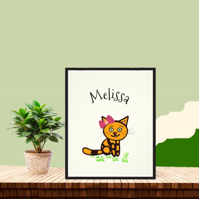 Poster  with orange cat (Creator Uploaded)