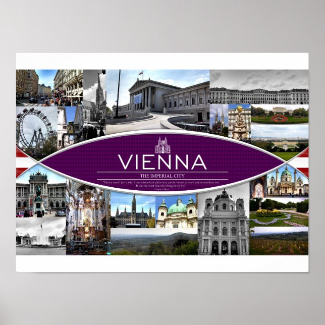 Poster with Scenes from Vienna (Front)