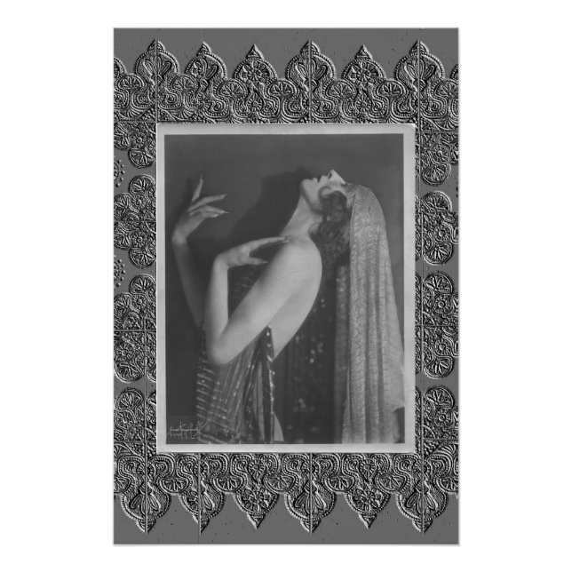  Poster with Vintage Dancer (Front)