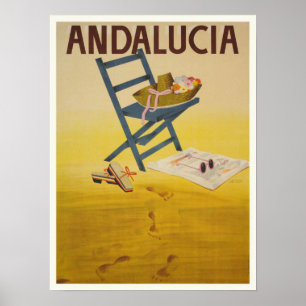 Poster with Vintage Spain Print