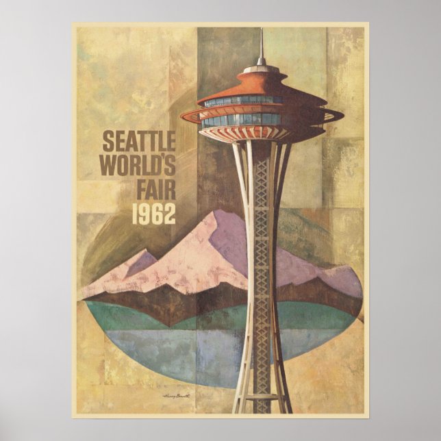 Poster with Vintage World's Fair Poster Print (Front)