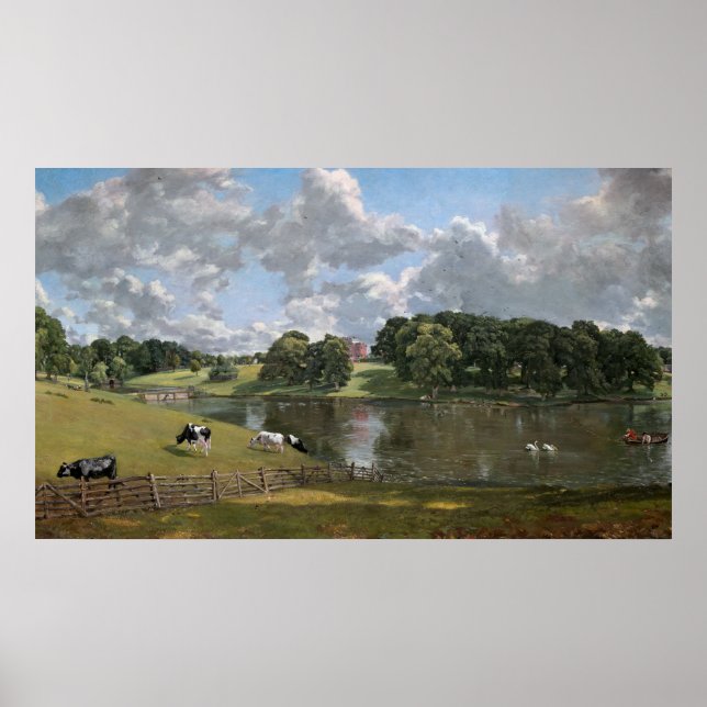Poster Wivenhoe Park, Essex de John Constable (Devant)