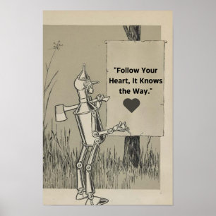 Poster Wizard Of Oz Tin Man Citation Motivationnelle