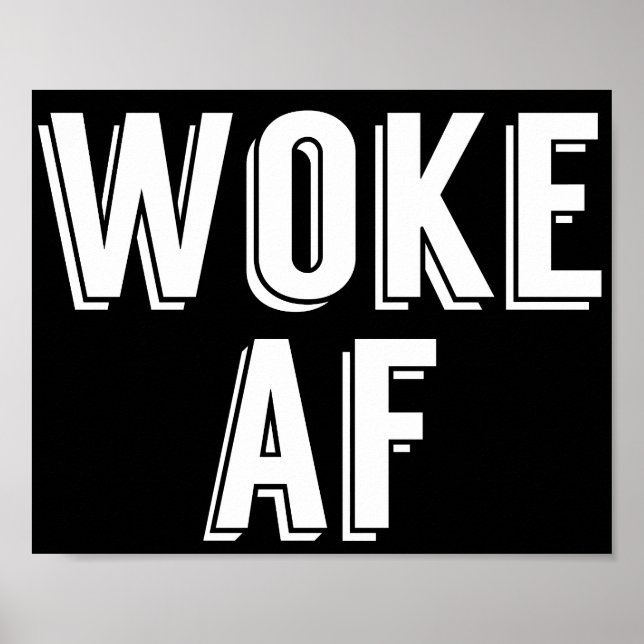 Poster Woke AF (Devant)