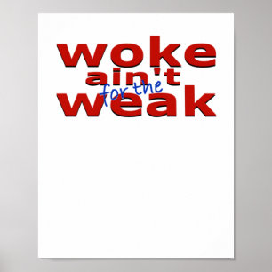 Poster Woke Ain't For The Faiak Sticker