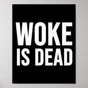 Poster Woke Est Mort