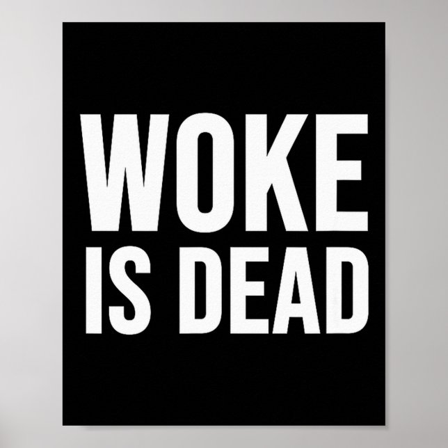 Poster Woke Est Mort  (Devant)