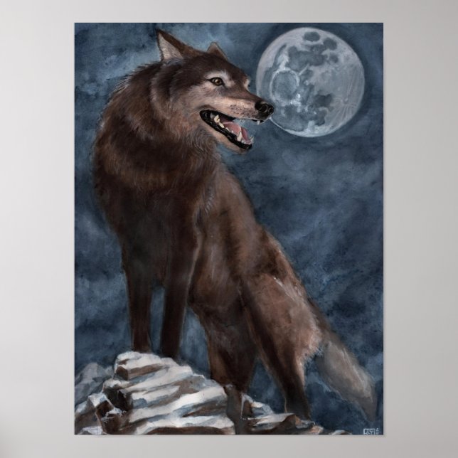 Poster Wolf (Devant)