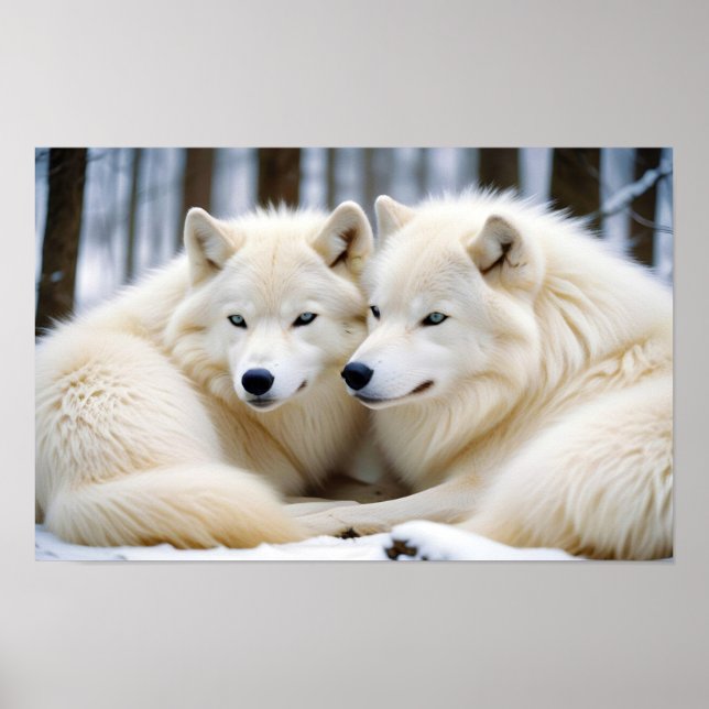 Poster Wolf Animal Nature Faune Affection Soin (Devant)