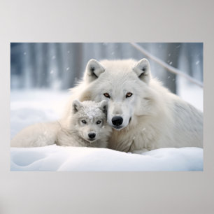 Poster Wolf Animal sauvage Beauté Liberté Art sauvage