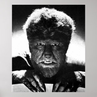 Poster Wolf classique. Homme