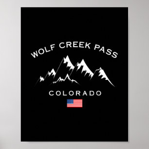 Poster Wolf Creek Pass Colorado Rocky Mountains Station d