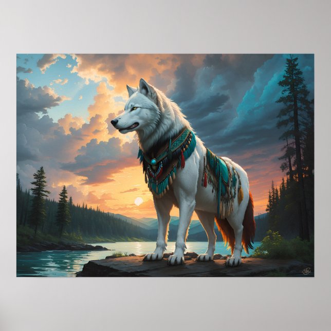 Poster Wolf Guardian (Devant)