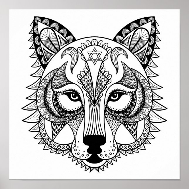 Poster Wolf inspiré (Devant)