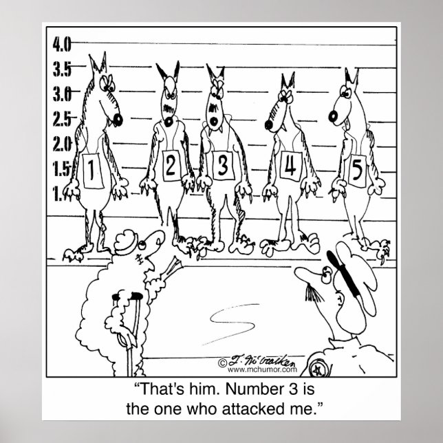 Poster Wolf Line Up (Devant)