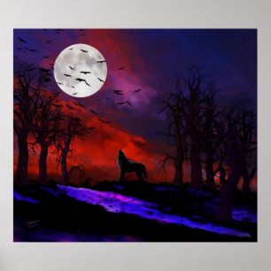 Poster Wolf Moon