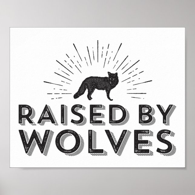 Poster Wolf Wall Art pour les infirmières et les chambres (Devant)