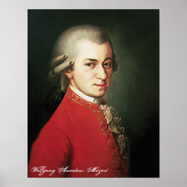 Poster Wolfgang Amadeus Mozart (Devant)