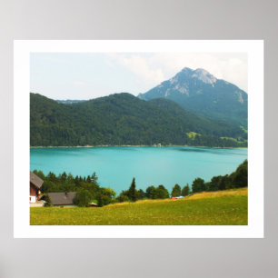 Poster Wolfgangsee lake