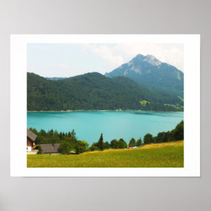 Poster Wolfgangsee lake