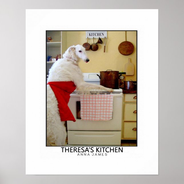 Poster Wolfhound Puck pour le cadre (Devant)