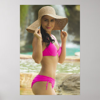 Poster Woman In A Pink Bikini