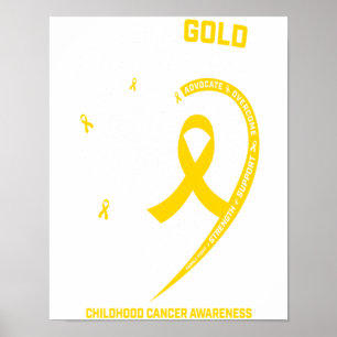 Poster Women I Wear Gold For My Grandson Childhood Gift