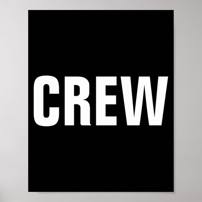 Poster Womens Christmas Crew Team Staff Member Red White  (Devant)