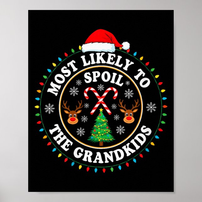 Poster Womens Christmas Party Most Likely To Sil The Gran (Devant)