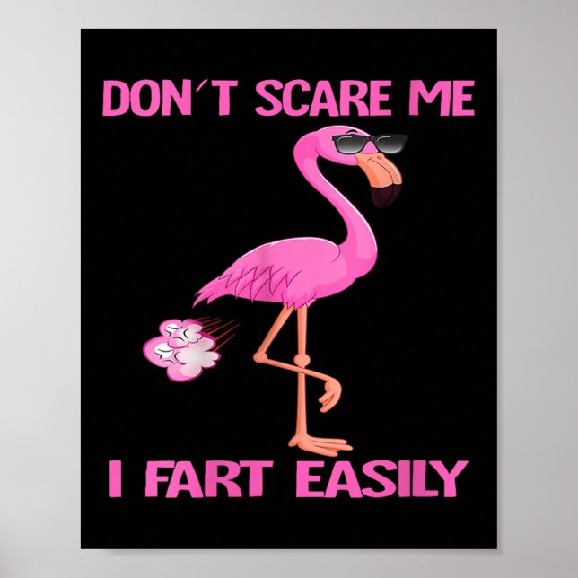 Poster Womens Cute Don't E Me I Fart Easy Fart Joke Flami (Devant)