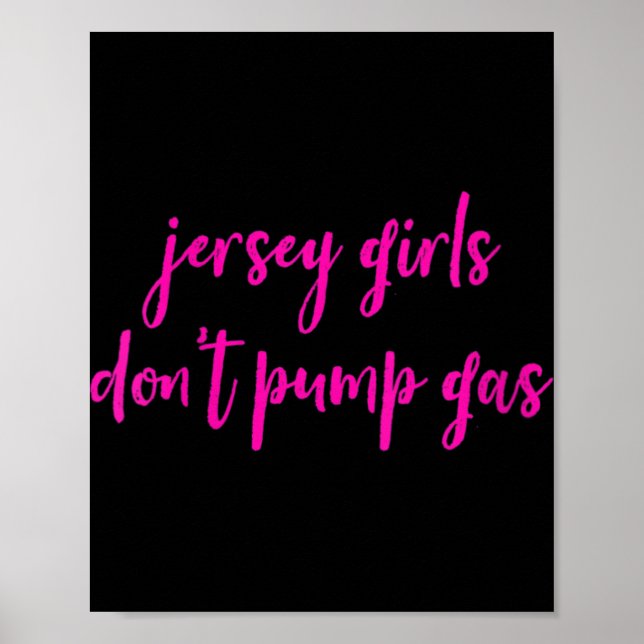 Poster Womens Funny New Jersey Women, Jersey Girls Don't  (Devant)