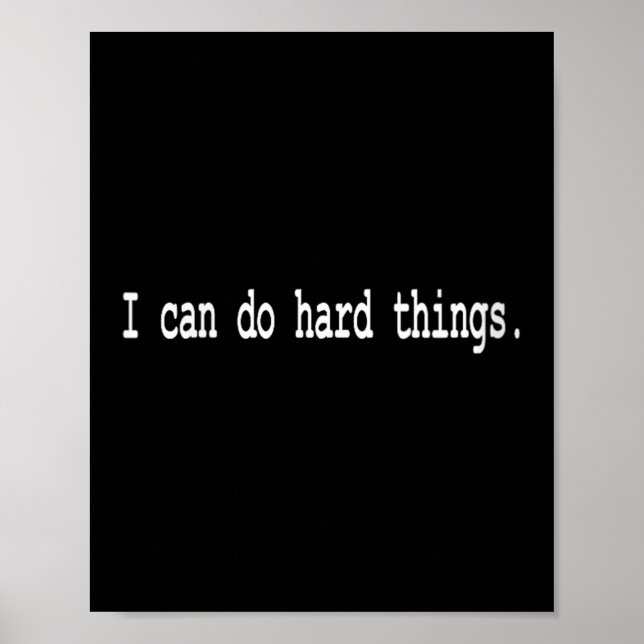 Poster Womens I Can Do Hard Things V-neck  (Devant)