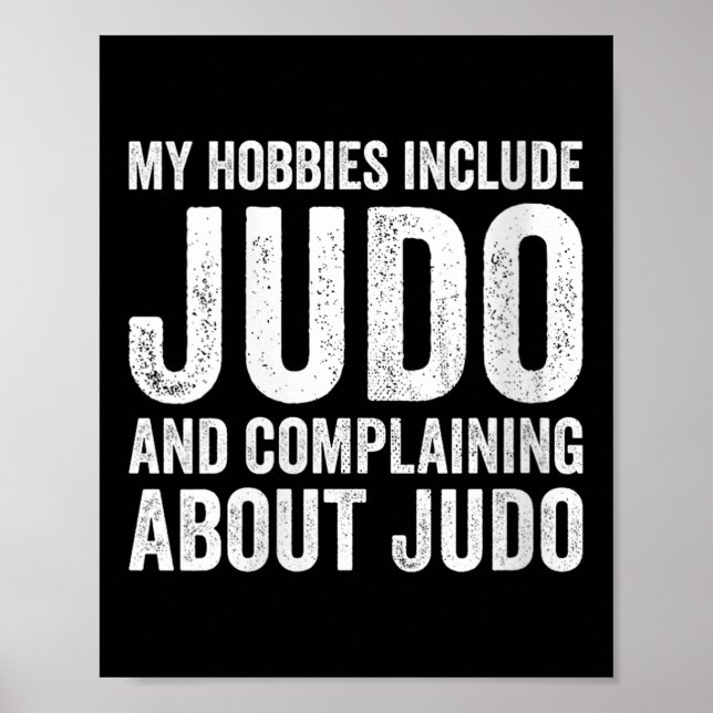 Poster Womens My Hobbies Include Judo Funny Judoka V-neck (Devant)