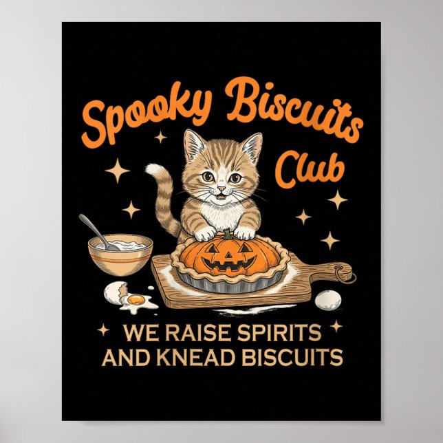 Poster Womens Soky Biscuits Club Boulangerie Halloween (Devant)