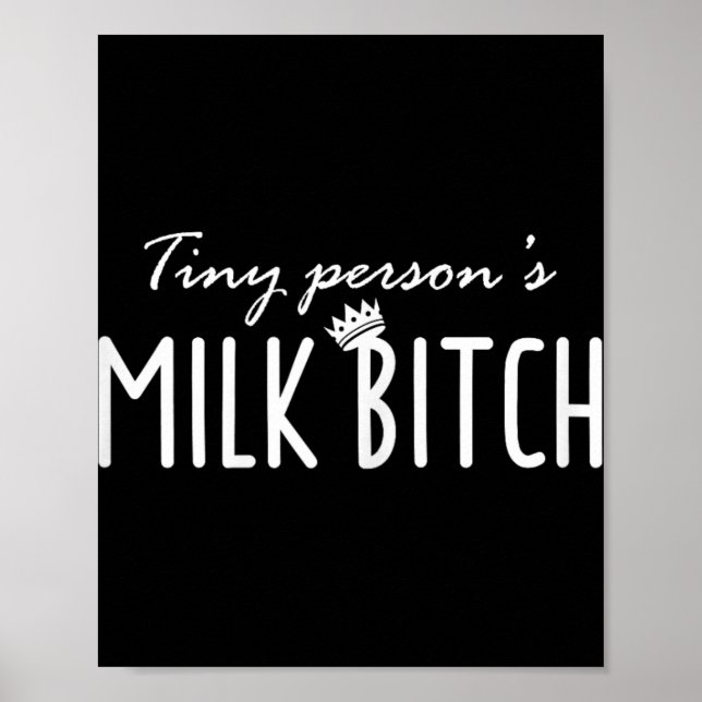 Poster Womens Tiny Person's Milk New Mom Ery Funny Breast (Devant)