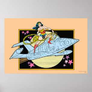 Poster Wonder Woman avec Jet
