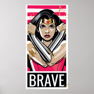 Poster Wonder Woman Defender - Modèle