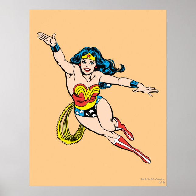 Poster Wonder Woman Flying Forward (Devant)