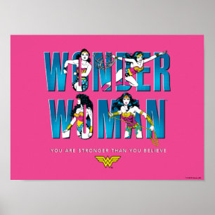Poster Wonder Woman "Tu Es Plus Forte Que Tu Ne Crois"