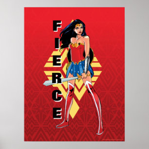 Poster Wonder Woman with Sword - Fierce