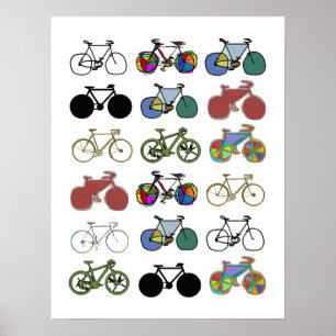 Poster wonderful cycling inspired decor