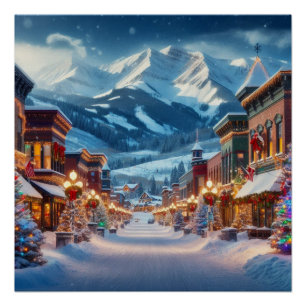 Poster Wonderland d'hiver en Crested Butte, Colorado