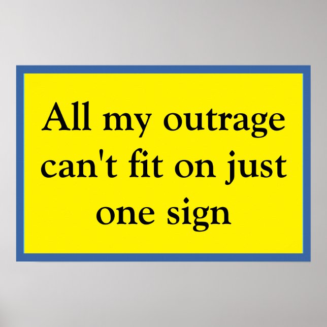 Poster Won't Fit On One (Devant)