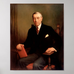 Poster Woodrow Wilson Portrait présidentiel