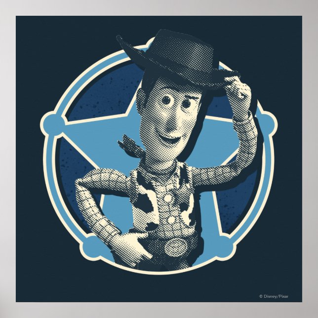Poster Woody : Insigne du shérif (Devant)