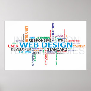 Poster word cloud - webdesign