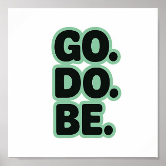 Poster Word, Motivation, Rétro