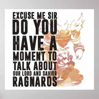 Poster Wordart Ragnaros-Game