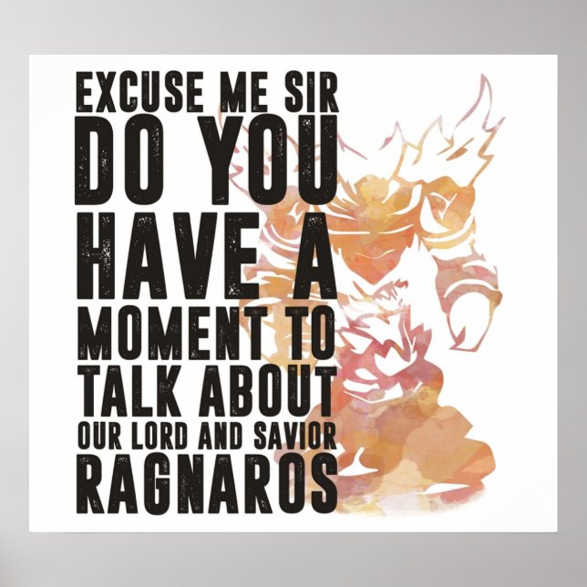 Poster Wordart Ragnaros-Game (Devant)